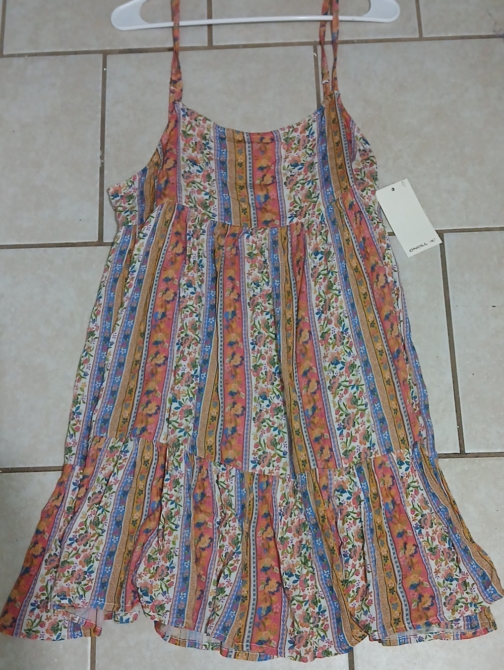 Oneil Saltwater Essentials Womens Sz XL Boho Mini Dress/Swim Cover Up NWT